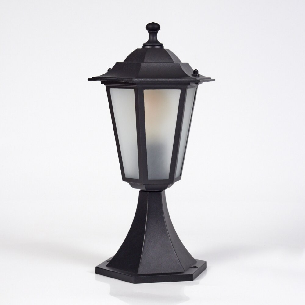 Loria Lampada con piedistallo Nero, 1-Luce