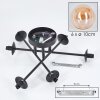 Chehalis Plafoniera - Vetro 10 cm Ambrato, 6-Luci