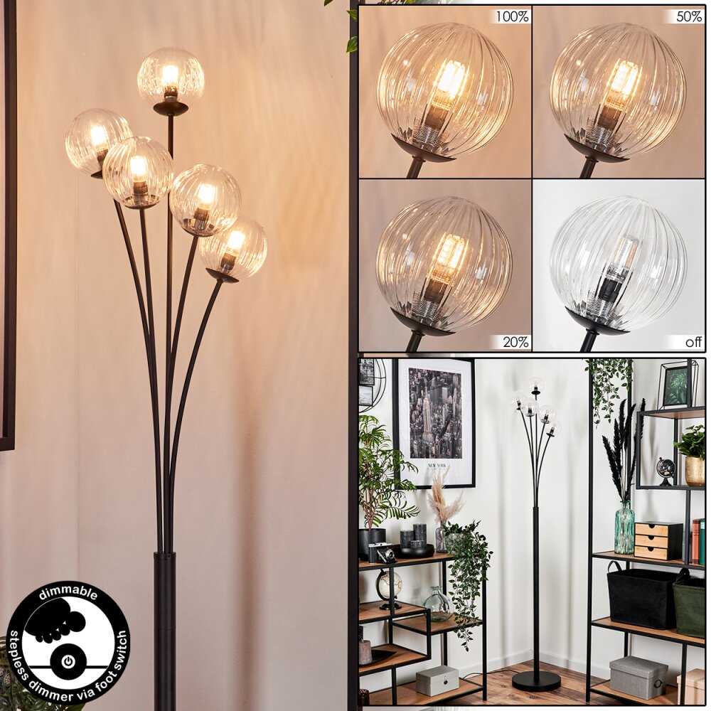 Bernado Lampada da terra - Vetro 10 cm Chiaro, 5-Luci main product photo
