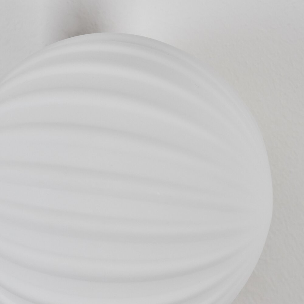 Chehalis Applique - Vetro 10 cm, 12 cm Bianco, 3-Luci