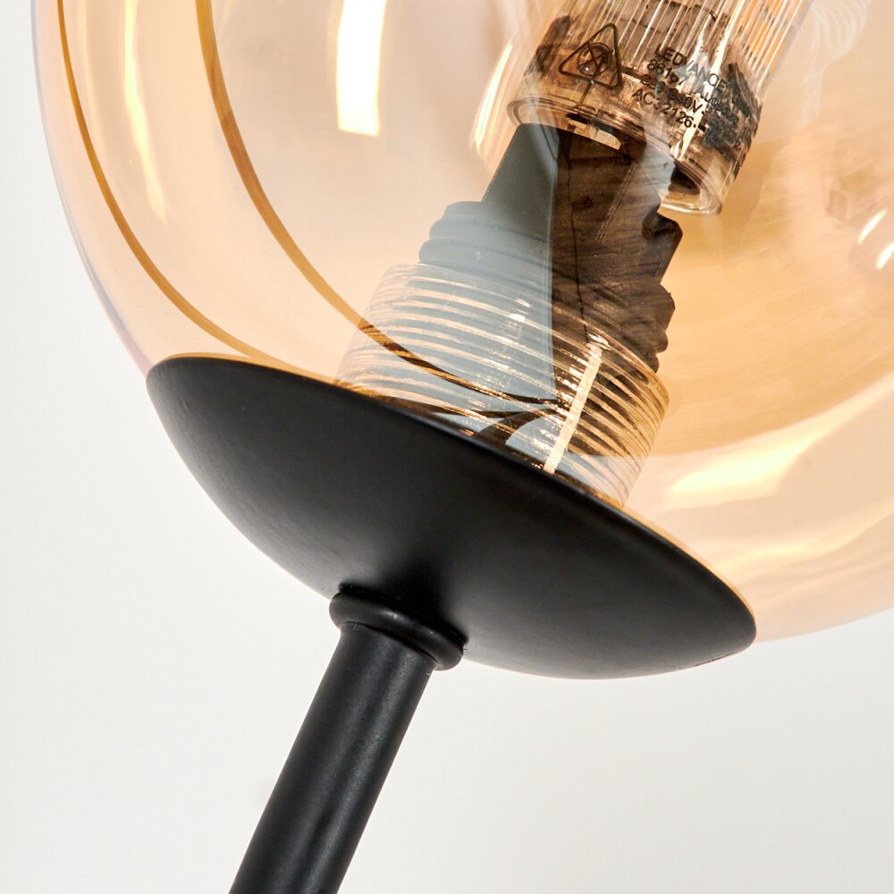 Bernado Lampada da terra - Vetro 10 cm Ambrato, Chiaro, 5-Luci