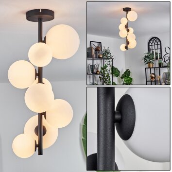 Chehalis Plafoniera - Vetro 10 cm, 12 cm, 15 cm Bianco, 8-Luci Chehalis Plafoniera - Vetro 10 cm, 12 cm, 15 cm Bianco, 8-Luci