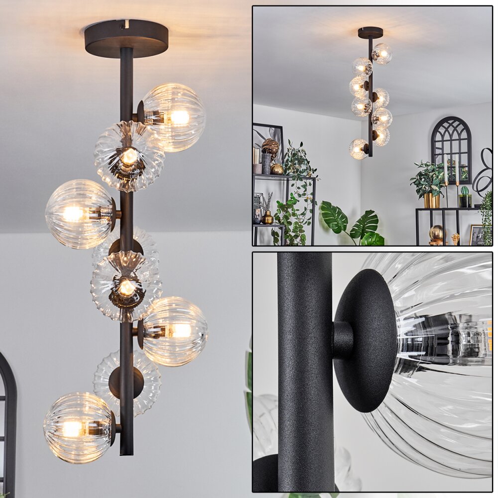 Chehalis Plafoniera - Vetro 10 cm Chiaro, 8-Luci main product photo