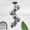 Chehalis Plafoniera - Vetro 12 cm Grigio fumo, 8-Luci