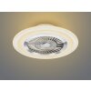 Reality Flaga ventilatore da soffitto LED Bianco, 1-Luce, Telecomando