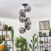 Gastor Plafoniera - Vetro 15 cm Grigio fumo, 8-Luci