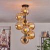 Gastor Plafoniera - Vetro 15 cm Ambrato, 8-Luci