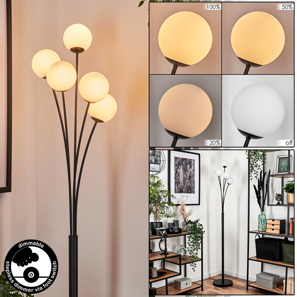 Bernado Lampada da terra - Vetro 10 cm Bianco, 5-Luci main product photo