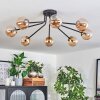 Chehalis Plafoniera - Vetro 10 cm Oro, Nero, 8-Luci