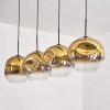 Ripoll Lampadario a sospensione - Vetro 30 cm Oro, Chiaro, 4-Luci