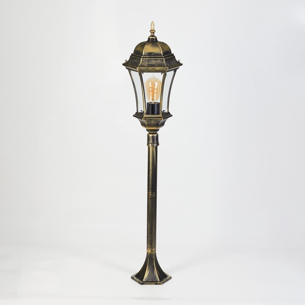Etoe Lampioncino Segnapasso Marrone, Oro, Nero, 1-Luce