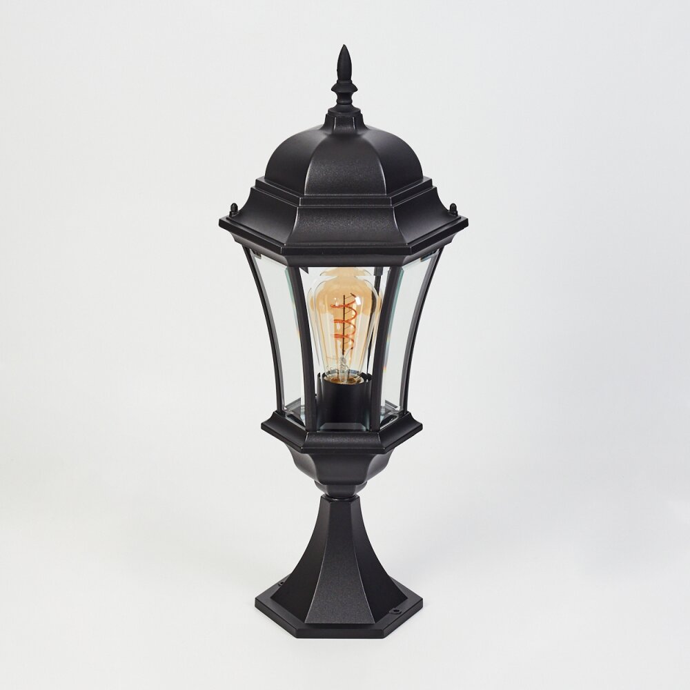 Etoe Lampada con piedistallo Nero, 1-Luce