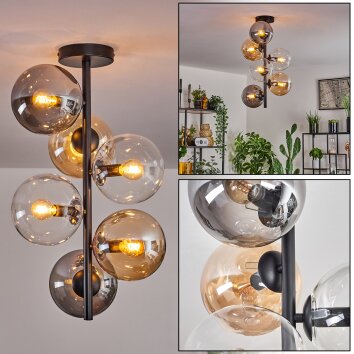 Gastor Plafoniera - Vetro 15 cm Ambrato, Chiaro, Grigio fumo, 6-Luci Gastor Plafoniera - Vetro 15 cm Ambrato, Chiaro, Grigio fumo, 6-Luci