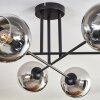 Koyoto Plafoniera - Vetro 15 cm Cromo, Chiaro, 6-Luci