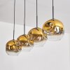 Ripoll Lampadario a sospensione - Vetro 25 cm Oro, Chiaro, 4-Luci