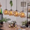 Ripoll Lampadario a sospensione - Vetro 30 cm Ambrato, 4-Luci