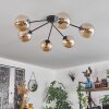 Gastor Plafoniera - Vetro 15 cm Ambrato, 6-Luci
