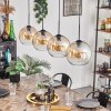 Koyoto Lampadario a sospensione - Vetro 25 cm Ambrato, Chiaro, 4-Luci