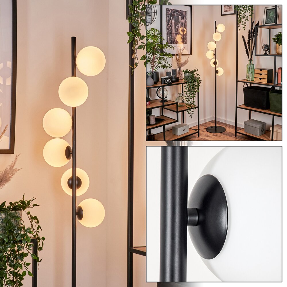 Remaisnil Lampada da terra - Vetro 12 cm Bianco, 6-Luci main product photo