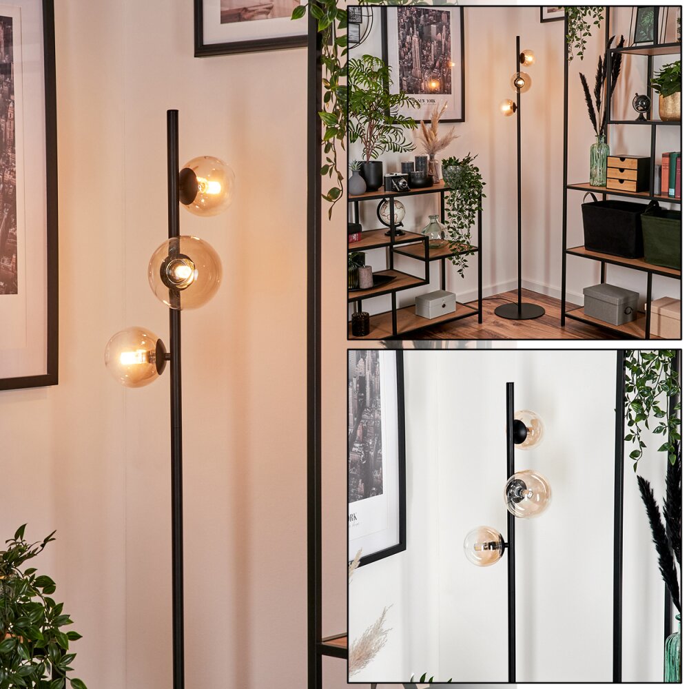 Remaisnil Lampada da terra - Vetro 10 cm, 12 cm Ambrato, Chiaro, 3-Luci main product photo