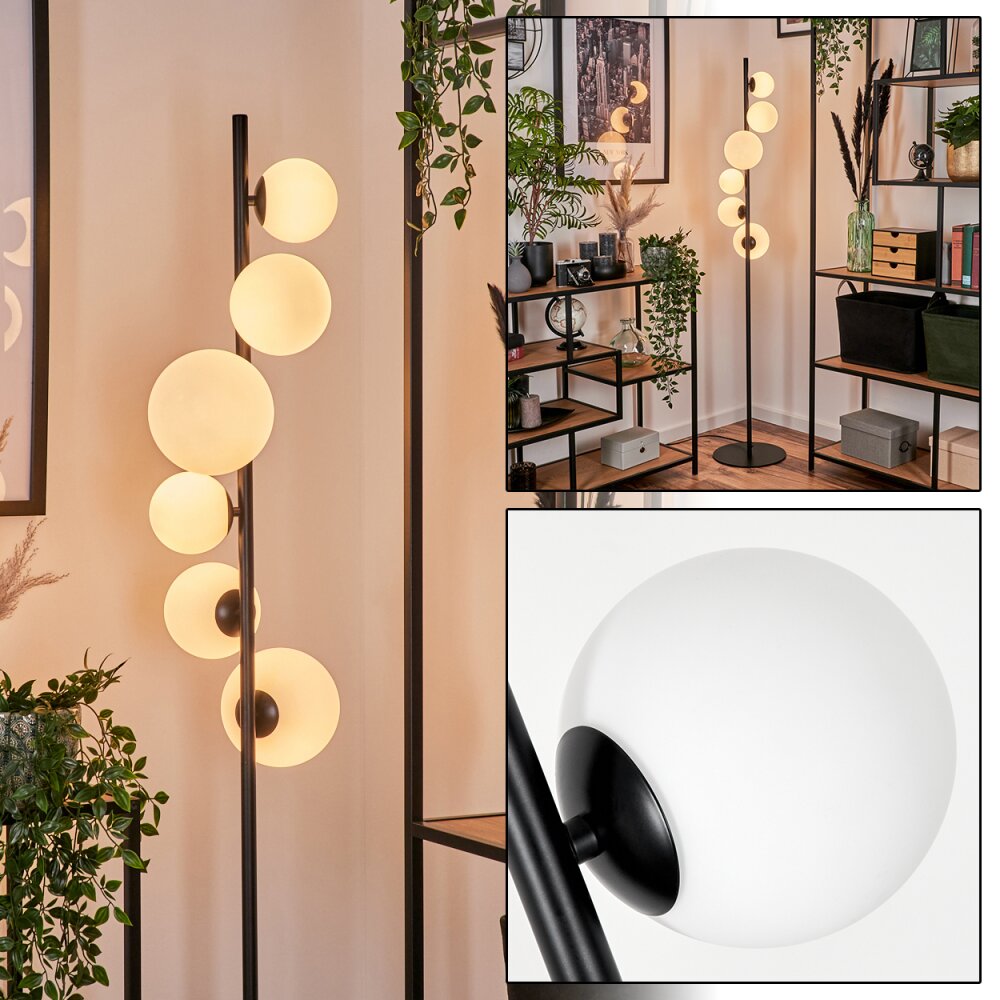 Remaisnil Lampada da terra - Vetro 10 cm, 12 cm, 15 cm Bianco, 6-Luci main product photo