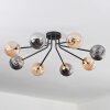 Chehalis Plafoniera - Vetro 12 cm Oro, Nero, 8-Luci