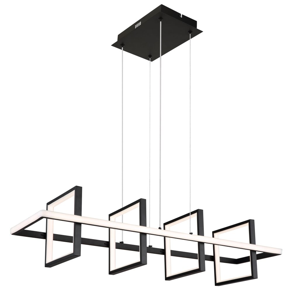 Globo WOLFHARD Lampadario a sospensione LED Nero, 1-Luce, Telecomando main product photo