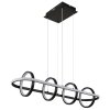 Globo WOLFHARD Lampadario a sospensione LED Nero, Bianco, 1-Luce, Telecomando