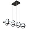 Globo WOLFHARD Lampadario a sospensione LED Nero, Bianco, 1-Luce, Telecomando