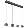 Globo MARTHY Lampadario a sospensione LED Grigio, 4-Luci