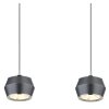 Globo MARTHY Lampadario a sospensione LED Grigio, 4-Luci