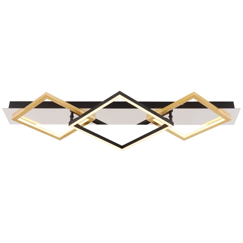 Globo LESINA Plafoniera LED Cromo, Oro, Nero, Bianco, 1-Luce
