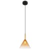 Globo LOPUSA Lampadario a sospensione Ottone, Nero, 1-Luce