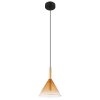 Globo LOPUSA Lampadario a sospensione Ottone, Nero, 1-Luce