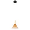 Globo LOPUSA Lampadario a sospensione Ottone, Nero, 1-Luce