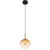 Globo LOPUSA Lampadario a sospensione Ottone, Nero, 1-Luce