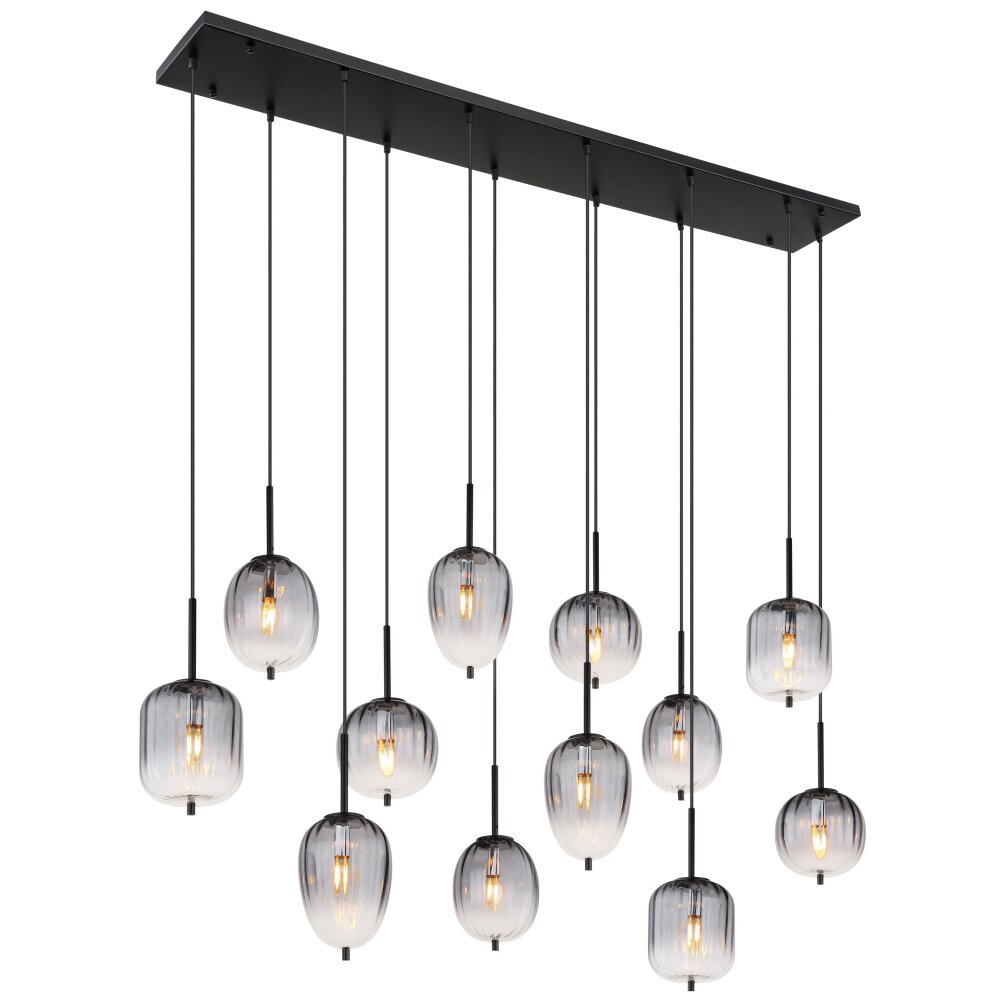 Globo ATTILA Lampadario a sospensione Nero, 12-Luci main product photo