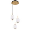 Globo EWALD Lampadario a sospensione LED Ottone, 3-Luci