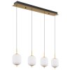 Globo EWALD Lampadario a sospensione LED Ottone, 4-Luci