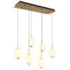 Globo EWALD Lampadario a sospensione LED Bianco, 6-Luci