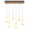 Globo EWALD Lampadario a sospensione LED Bianco, 6-Luci