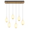 Globo EWALD Lampadario a sospensione LED Ottone, 6-Luci