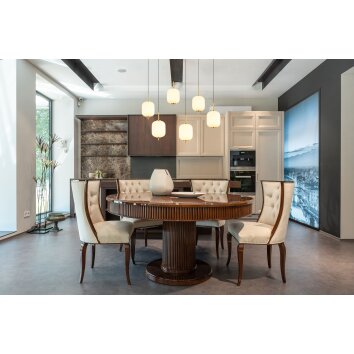 Globo EWALD Lampadario a sospensione LED Bianco, 6-Luci