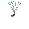 Globo SOLAR Lampioncino Segnapasso LED Acciaio inox, Nero, 8-Luci, Cambia colore