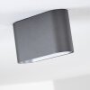 Dalarna Plafoniera LED Grigio, Argento, 1-Luce