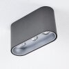Dalarna Plafoniera LED Grigio, Argento, 1-Luce