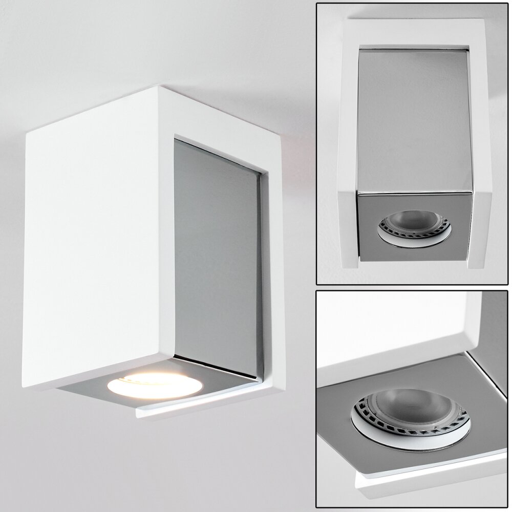 Braslo Plafoniera Cromo, Bianco, 1-Luce main product photo