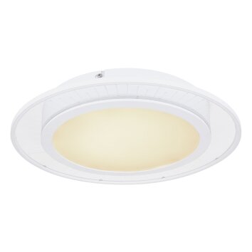 Globo SAMU Plafoniera LED Bianco, 1-Luce, Telecomando, Cambia colore