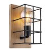 Globo MERRIL Applique Legno chiaro, 1-Luce
