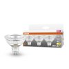 OSRAM Set di 3 LED Star GU5.3 6,5 W 2700 Kelvin 621 Lumen Trasparente, 3-Luci